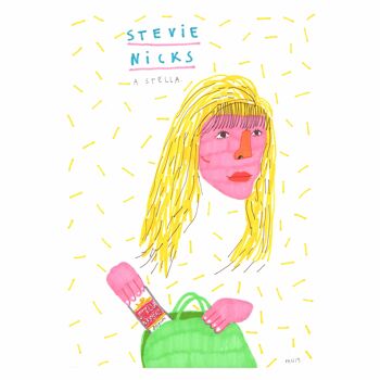 Stevie Nicks Une Stella | Tirage d'art A4