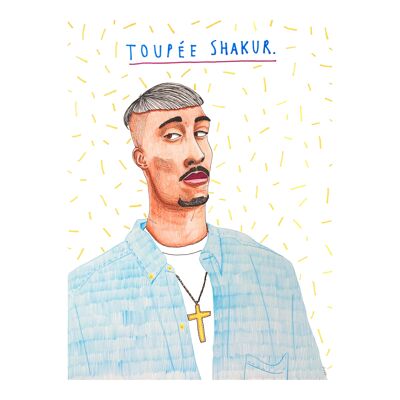 Tupé Shakur | Impresión de arte A4