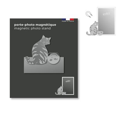 Magnetischer Fotohalter aus Metall – Kater