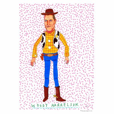 Woody Harrelson | A4 art print
