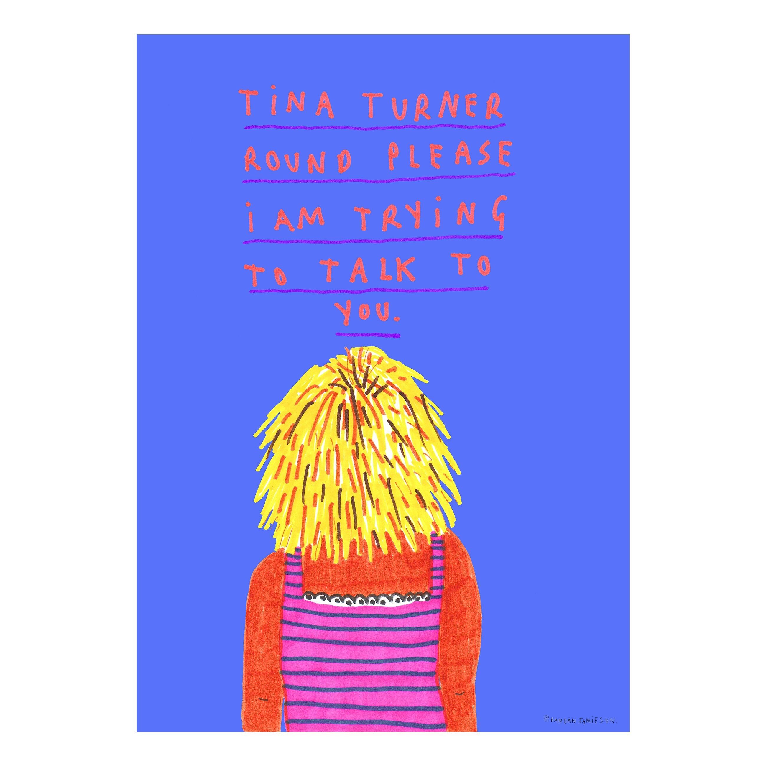 Tina Turner ronde | Tirage d'art A2