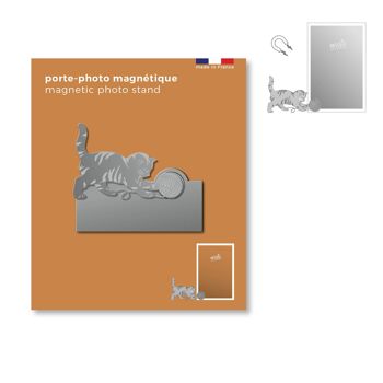 porte-photo magnétique en métal - chat misti 1