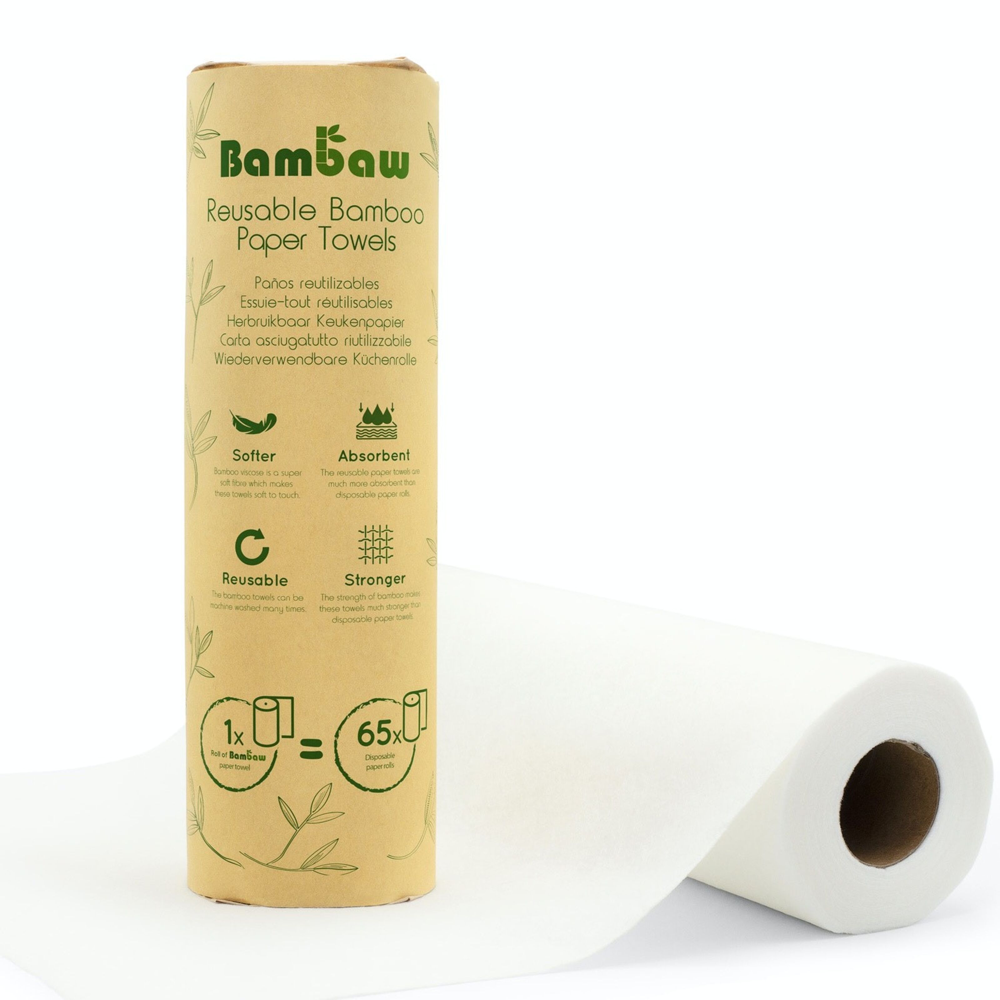 Bamboo Paper Towels Reusable Paper Towels Washable Roll Towel Zero Waste  Eco Fri