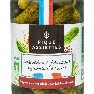 Sweet and Sour French Pickles with Dill Organic 72Cl - 360G