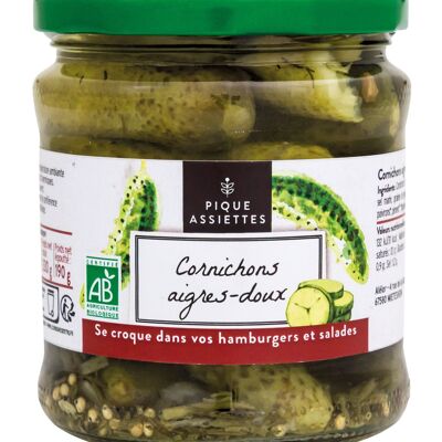 Sweet and Sour Pickles ORGANIC 37Cl - 190G