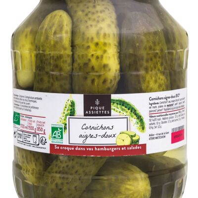Sweet and Sour Pickles ORGANIC 170Cl - 850G