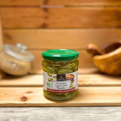 Sweet and Sour Pickles in Slices ORGANIC 37CL - 185G