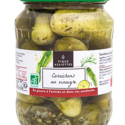 ORGANIC Vinegar Pickles 72Cl - 370G