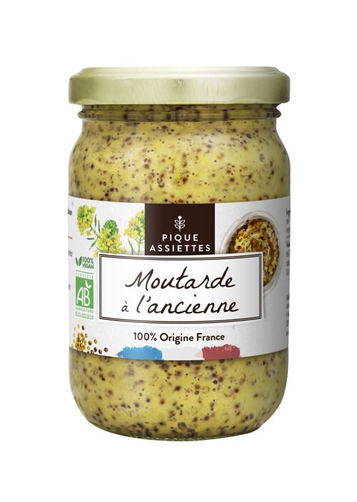 Moutarde à l'Ancienne Bio 100% Origine France 200G