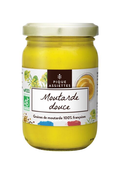 Moutarde Douce Bio 100% Graines Françaises 200G