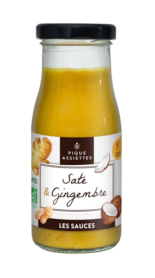 Sauce Saté & Gingembre BIO 130 ml