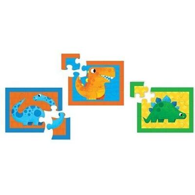 Mon premier puzzle - Malette - Dinosaures - 3a+