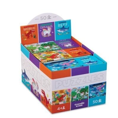 Puzzle de cajas metálicas - 50 piezas - Surtido de 18pzs - 3 refs - 6a+