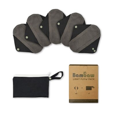 Set of 5 pads + pouch | Light flow