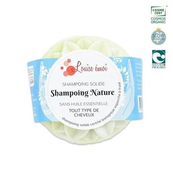 Shampoing Sans huile essentielle - Le Nature - bandeau papier certifié Bio 1