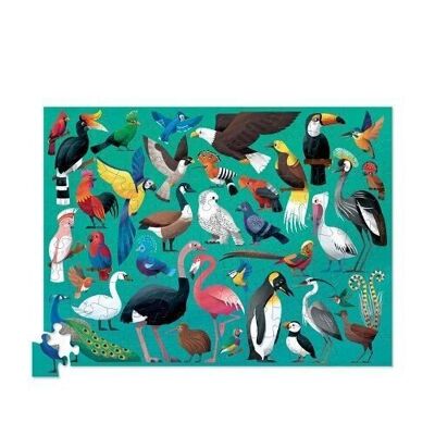 Puzzle 36 animales - 100 piezas - Pájaros - 5a+