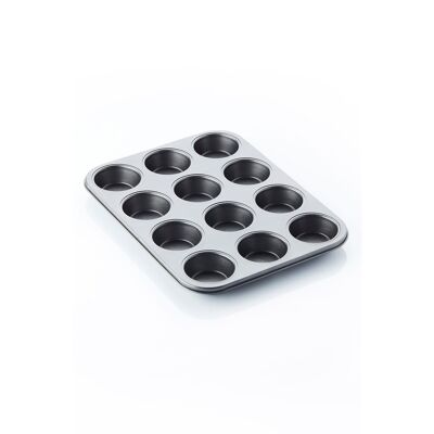 Non-stick mold for 12 muffins