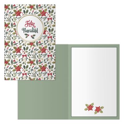 Dohe - Christmas Greeting Cards - Pack of 6 units - Size: 11.5x17 cm (closed) - Includes envelope to store the card