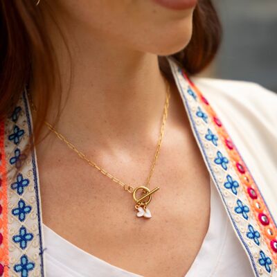 The Mama heart medallion necklace