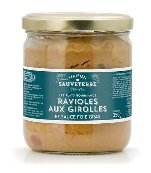 Ravioles aux girolles et sauce foie gras