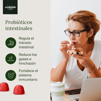 Probiotiques avec vitamines dans les bonbons gélifiés Aldous Labs | 120 gummies saveur naturelle de mûre 5
