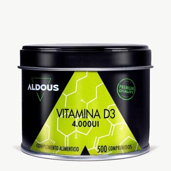 Vitamine D3 4000 UI Laboratoires Aldous | 500 comprimés 1