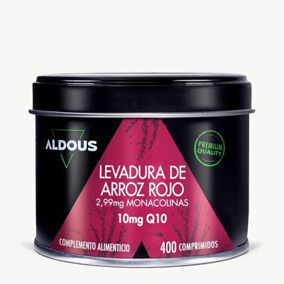 Levure de riz rouge avec coenzyme Q10 Aldous Labs | 400 comprimés