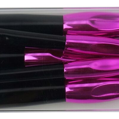 Brush set "Pink/Black" fine synthetic hair, 5 pieces