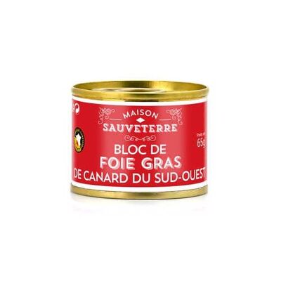 Bloc de foie gras de Canard IGP Sud Ouest - Boite 65g