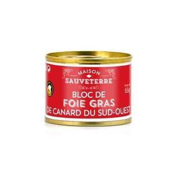Bloc de foie gras de Canard IGP Sud Ouest - Boite 65g