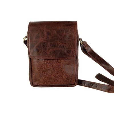 Men's Bag in Soft Aged-Effect Leather: Vintage Elegance and Practicality JACKY2