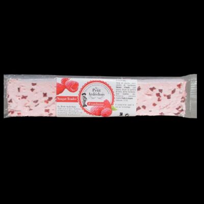 Soft raspberry nougat