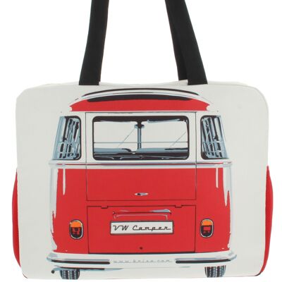 VW Combi BEACH, TRAVEL, WEEKEND, TRAINING AND YOGA BAG - RED