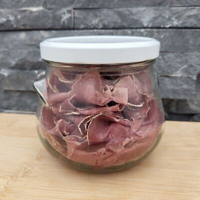 Pot of Aubrac Dried Beef without nitrite sliced ​​- 300g x 8