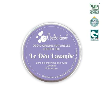 Desodorante Sólido Lavanda - 50 ml orgánico certificado