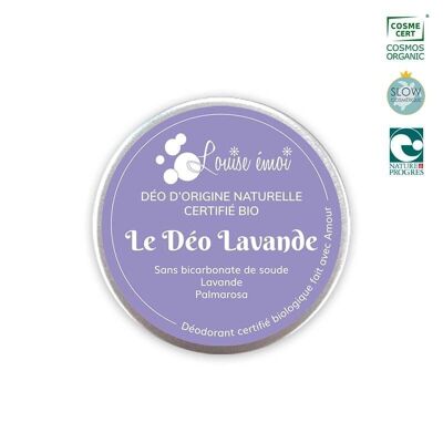 Lavender Solid Deodorant - 50 ml certified organic
