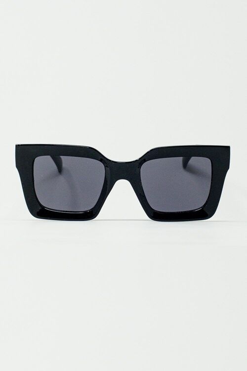 Gafas de sol cuadradas 90's en negro