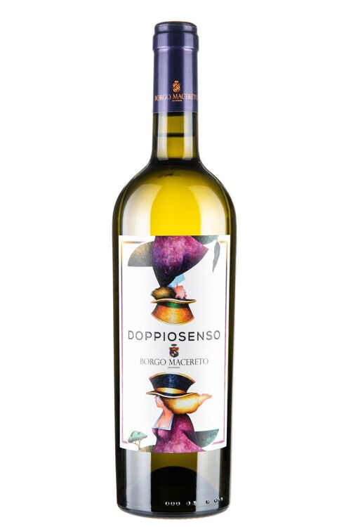Doppiosenso, Toscana Bianco IGT 2022, BORGO MACERETO, vin blanc rond et élégant