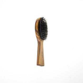Brosse à cheveux de poche pneumatique en bois de Zebrano 4