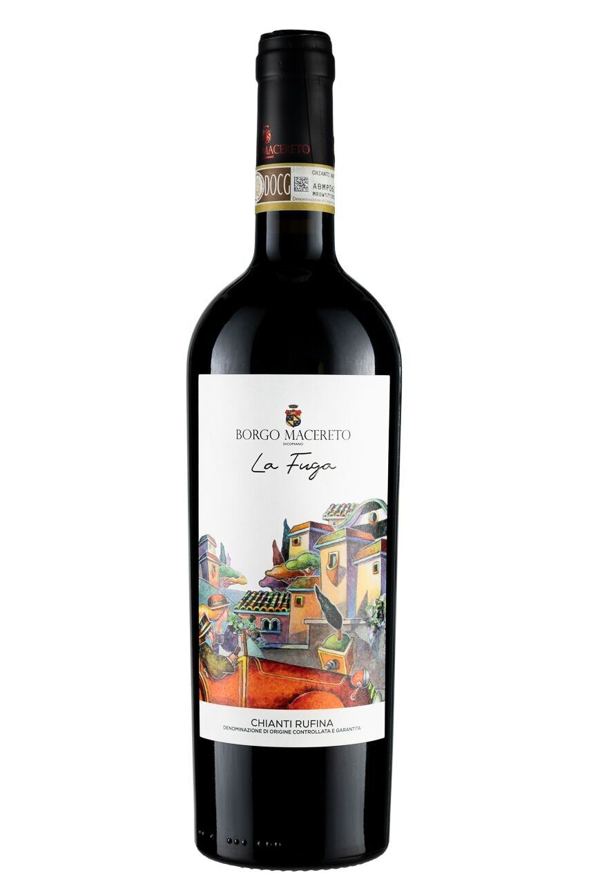 La Fuga, Chianti Rufina DOCG 2022, BORGO MACERETO, vino rosso fruttato e floreale