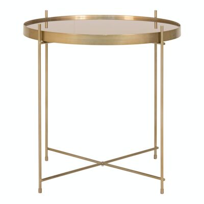 Venezia Coffee Table - brass colored steel - ø48xh48cm