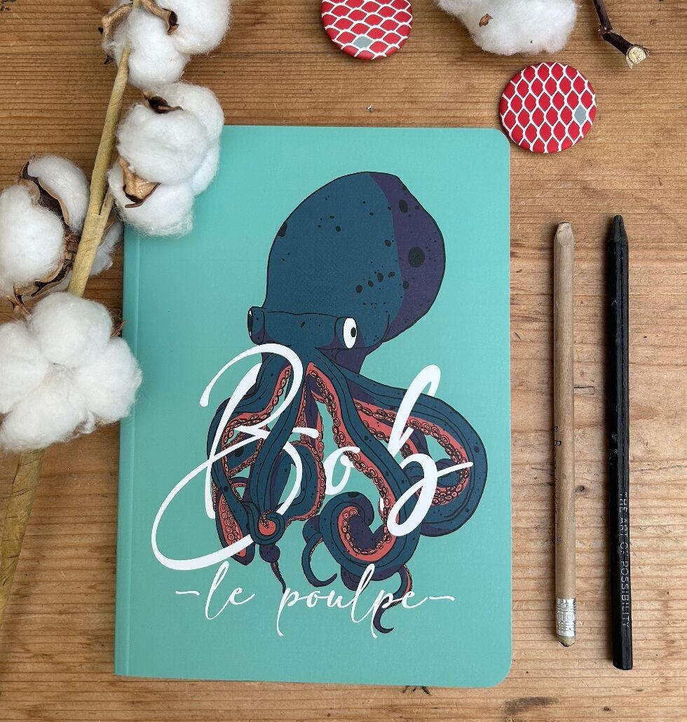 Carnet de notes La Vie est Belle dans le sud - Bob le poulpe