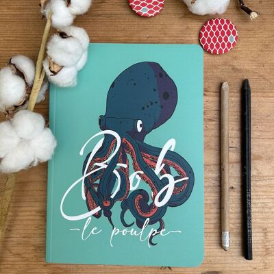 Notizbuch „Life is Beautiful in the South“ – Bob der Oktopus