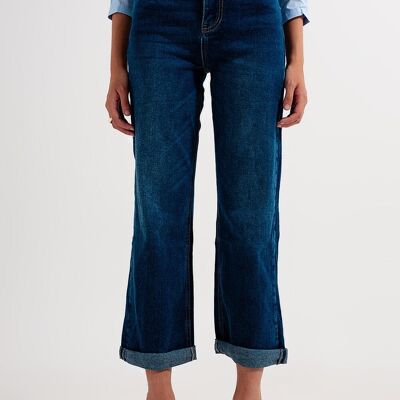 Vaqueros de pierna acampanada style años 90 avec lave-linge moyen en bleu