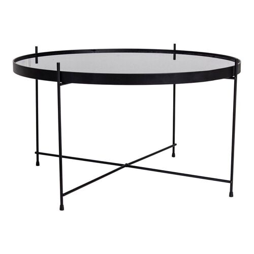 Venezia Coffee Table - black powder coated steel ø70xh40cm
