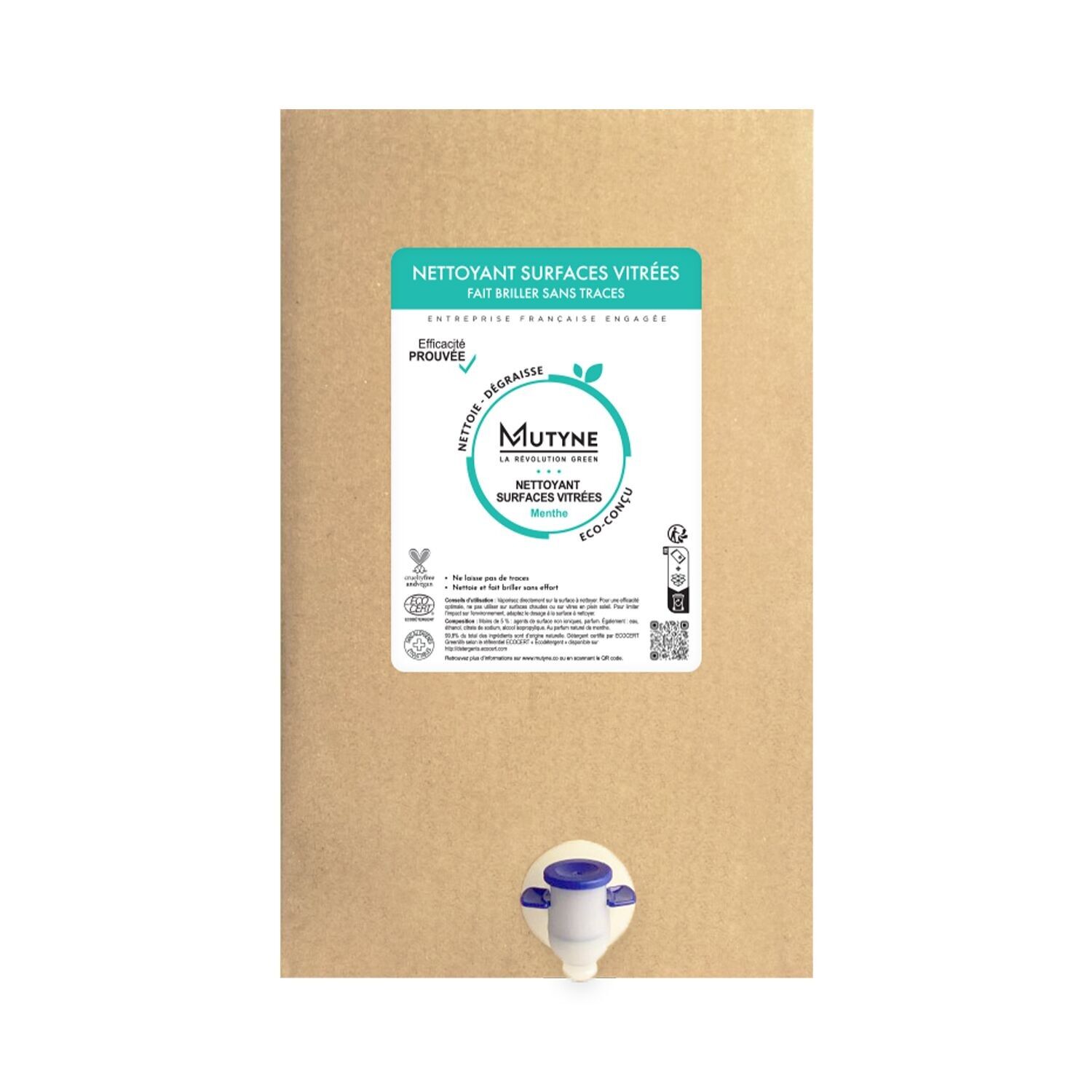 Detergente per superfici in vetro Menta - BiB 10 L