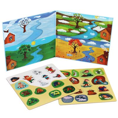 Jeu magnétique « Les Saisons » 29 aimants – à partir de 3 ans