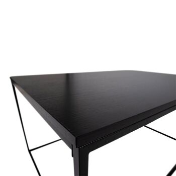 Table basse Vita - plateau noir 6