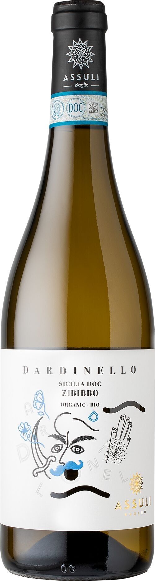 Dardinello, Sicilia DOC 2022, ASSULI, fruchtiger und mineralischer Weißwein