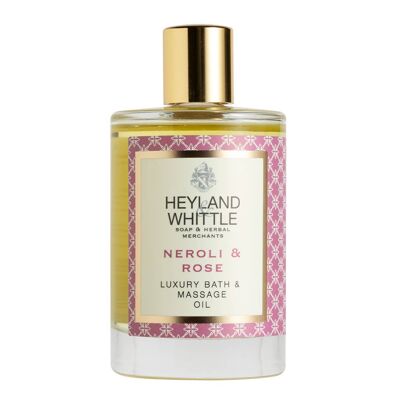 Huile de bain et de massage de luxe Néroli et Rose 100 ml